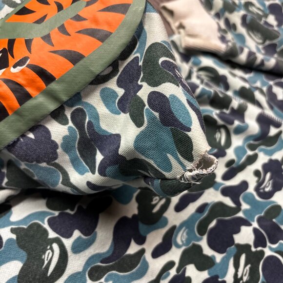 Bape ABC Camo Shark Full Zip Hoodie Blue Camo Medium Rare - Picture 11 of 13